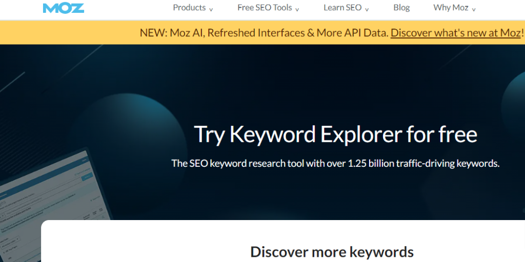 Moz Keyword Explorer